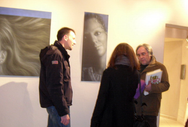 Berruti alla mostra in casa Francotto