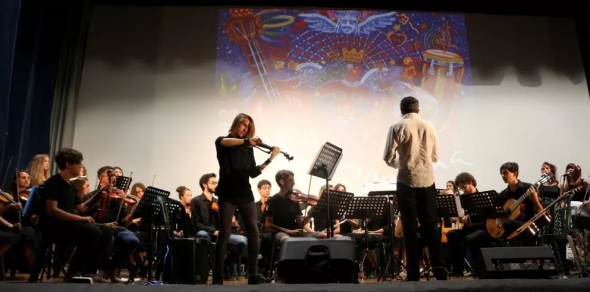 L'orchestra del Civico istituto musicale Vivaldi gestito dall'Isitituzione comunale culturale