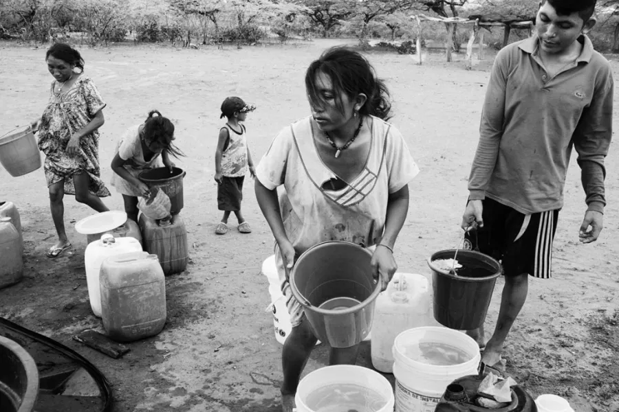 Una delle fotografie di Nicolò Filippo Rosso degli Wayuu, il gruppo indigeno più numeroso della Colombia