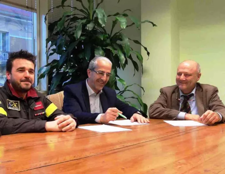Da sinistra Paolo Salvatico, Alberto Valmaggia, Francesco Magni