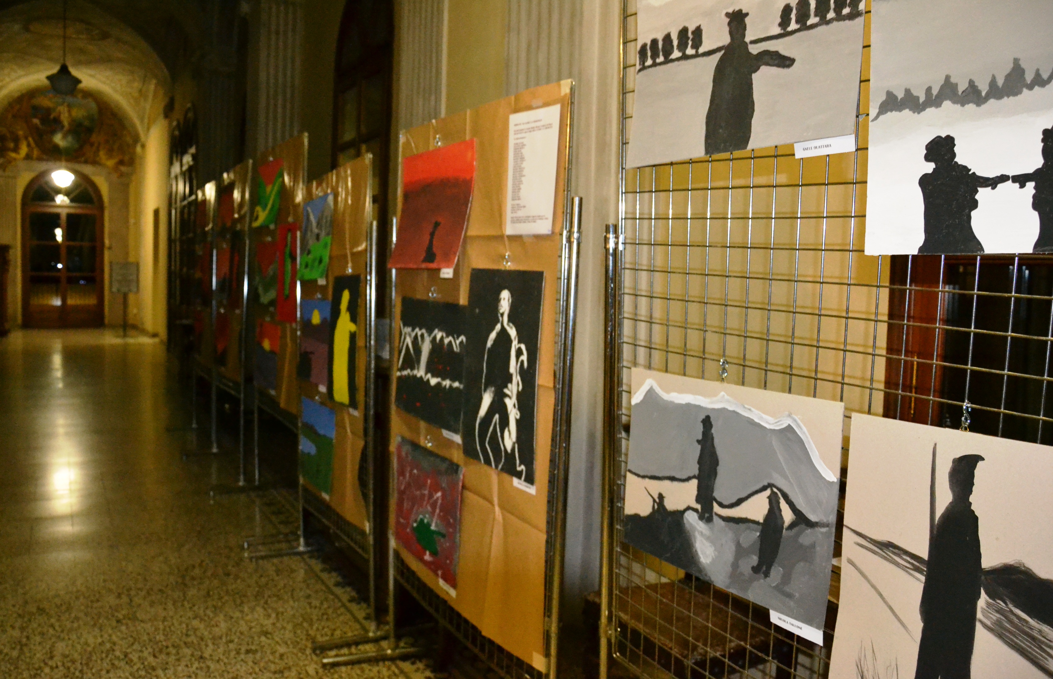 In mostra i dipinti realizzati dagli alunni della terza E della scuola media 