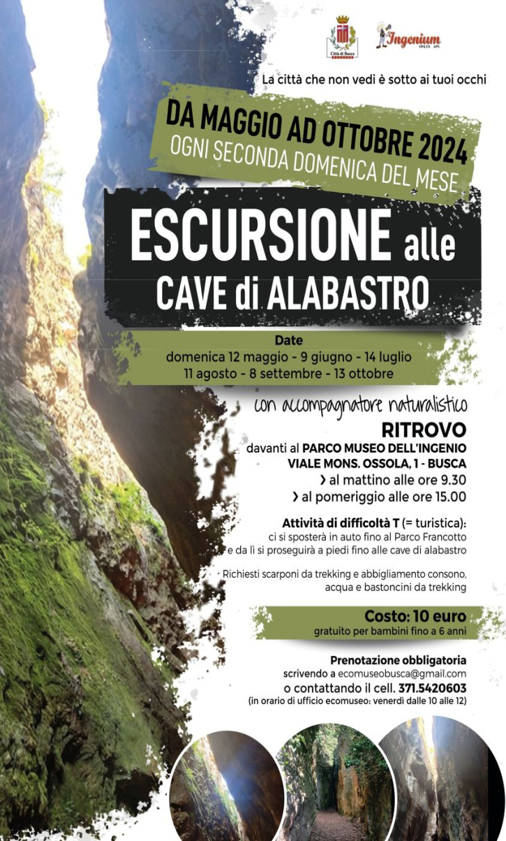 Escursioni alle cave di alabastro ogni seconda domenica del mese