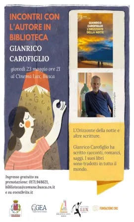 Gianrico Carofiglio sarà in città per gli Incontri con l'autore