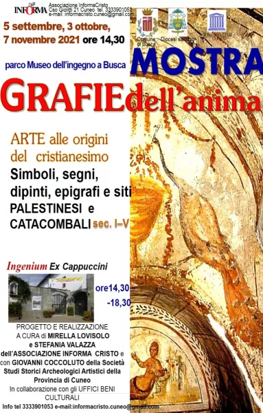 Domenica 3 ottobre alle ore 14,30 nel salone del parco-museo dell’Ingegno (ex convento dei Cappuccini) sarà aperta a tutti la mostra “Grafie dell’anima” 