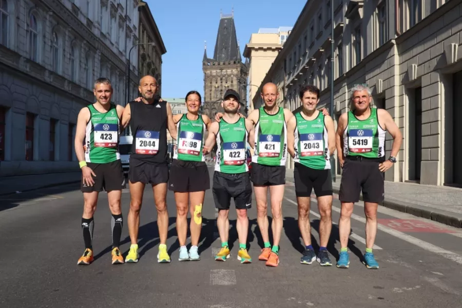 Gli atleti della Podistica Buschese alla Maratona di Praga