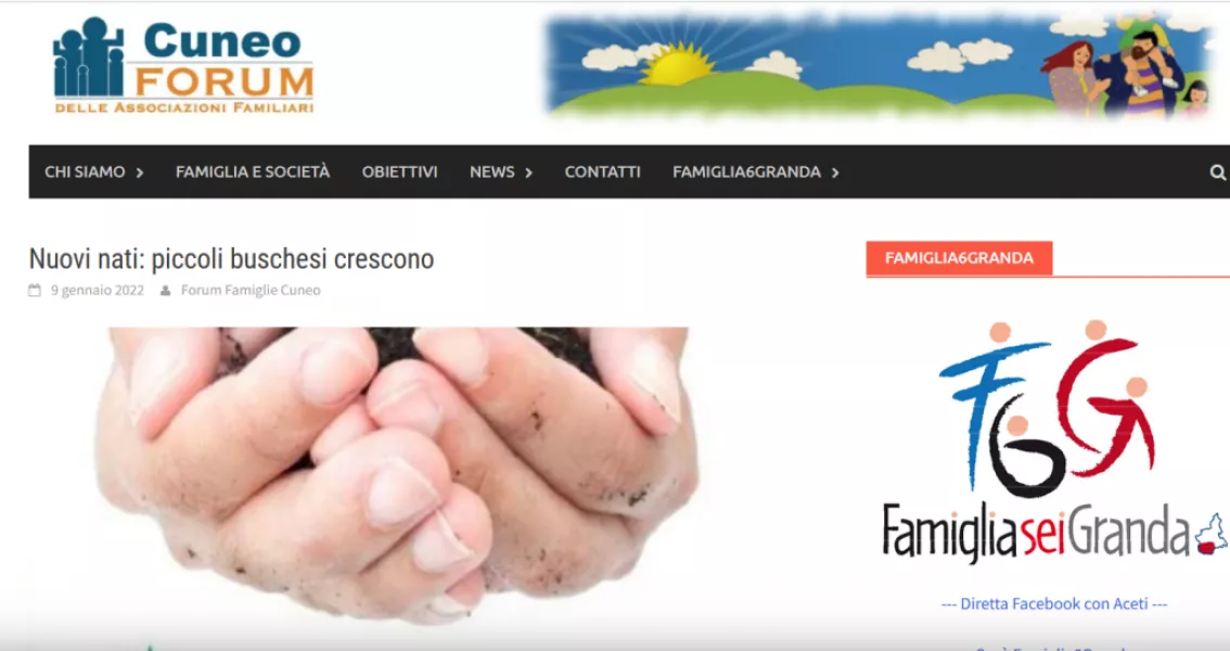 L’iniziativa del Comune “Nuovi nati, piccoli buschesi crescono” ha ricevuto i complimenti dal parte Forum Famiglie di Cuneo, che si auspica sia seguita da molti altri  Comuni.