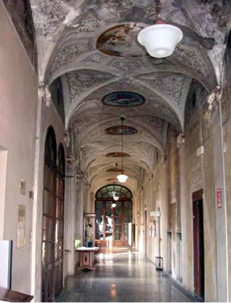 Il corridoio di Palazzo San Martino sede del municipio