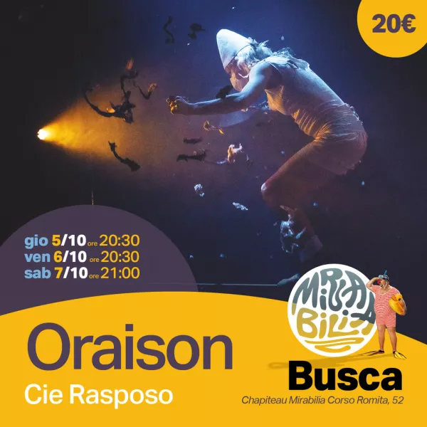 Mirabilia torna a Busca con il nuovo spettacolo di Rasposo in chapiteau