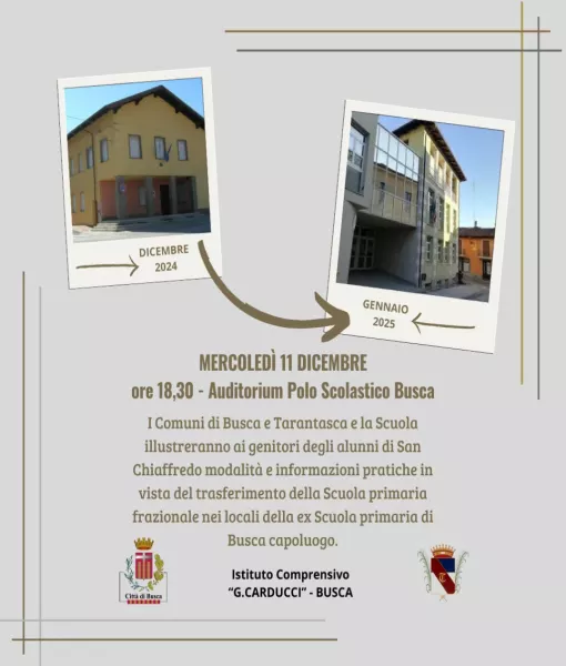 Incontro con i genitori degli alunni della scuola primaria di San Chiaffredo