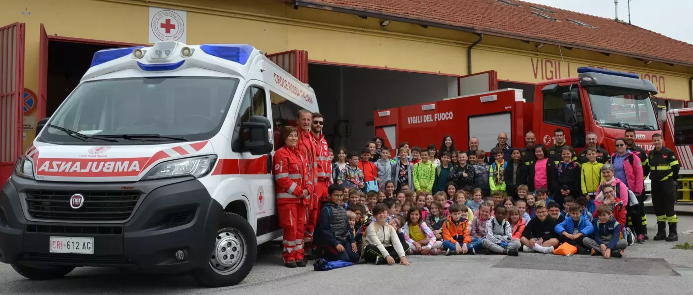 Il gruppo dei piccoli volontari che hanno partecipato agli incontri nel 2023.