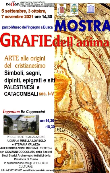 Domenica 3 ottobre alle ore 14,30 nel salone del parco-museo dell’Ingegno (ex convento dei Cappuccini) sarà aperta a tutti la mostra “Grafie dell’anima”