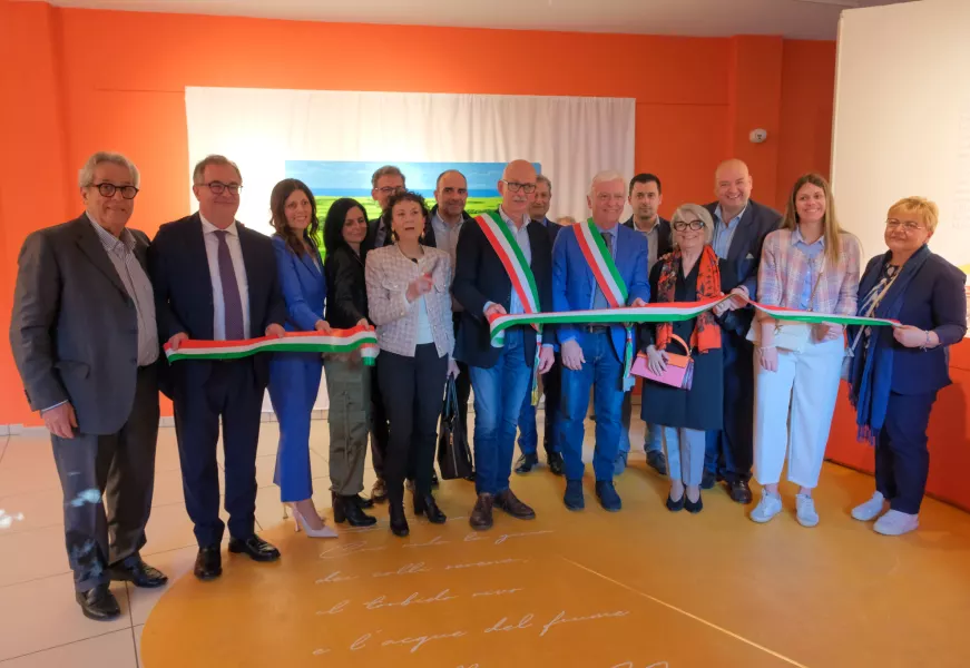 Il taglio del nastro a Casa Francotto