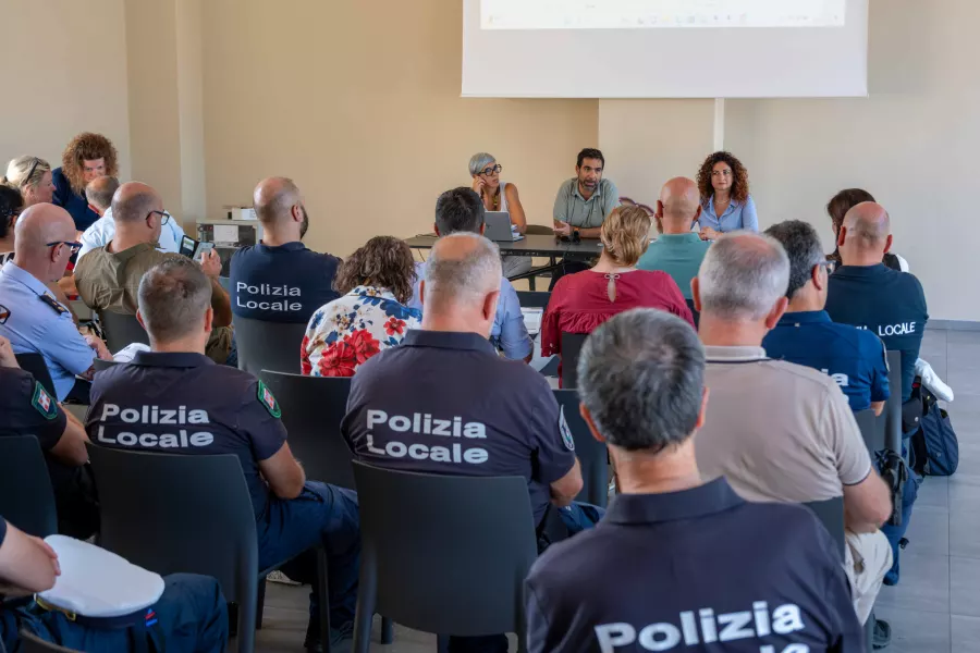 Un momento della riunione di coordinamento