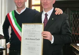 Fabio Eandi con il papà Marino Roberto