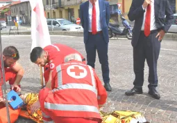 Trentennale CRI Busca - visita del presidente nazionale e vice-presidente internazionale Croce Rossa Francesco Rocca