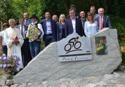 Inaugurazione monumento a Pantani