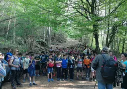 Visita delle scuole alle cave dell'alabastro rosa