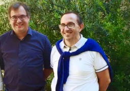 Il sindaco Marco Gallo e il dirigente scolastico Davide Martini