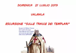 Domenica prossima, 21 luglio, a Valmala si terrà un'escursione dal titolo 'Sulle tracce dei Templari' 