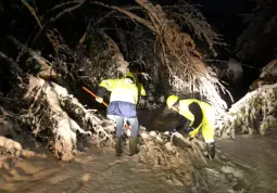 Protezione civile per nevicata