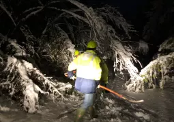 Protezione civile per nevicata