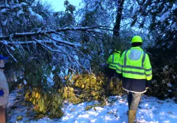 Protezione civile per nevicata