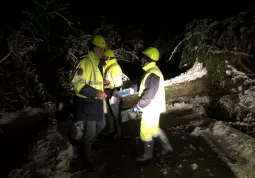 Protezione civile per nevicata