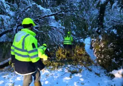 Protezione civile per nevicata