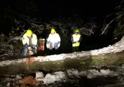 Protezione civile per nevicata