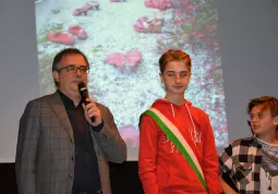 Inaugurazione Panchina Rossa del Giardino dell'Infinito