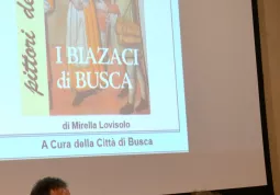 Mirella Lovisolo accanto al sindaco Marco Gallo