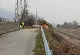La scarpata dopo il lavori
