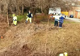 Pulizia sponde Maira da parte della Protezione civile comunale