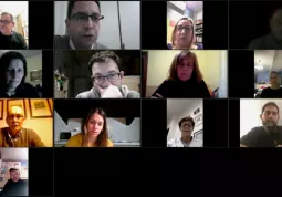 Un momento dell'assemblea online