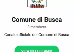 Tutti i cittadini sono invitati  ad iscriversi su Telegram al canale Comune di Busca: il servizio è gratuito ed anonimo e permette di ricevere segnalazioni utili alla vita quotidiana