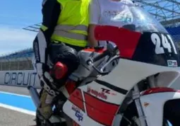 l motociclista buschese Marco Lovera sul circuito francese di Le Castellet