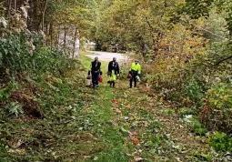 Lavori della Protezione civile comunale a Valmala