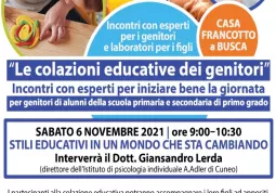 Colazione educativa il 6 novembre in Casa Francotto