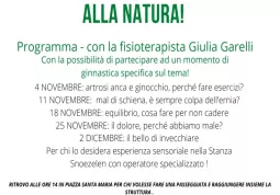 Dal 4 novembre cinque sedute gratuite di fisoterapia: organizzano l'associazione Volontari dell'Annunziata e il Comune