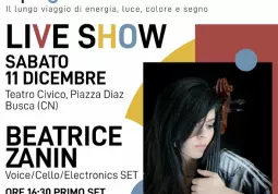 Sabato al Teatro Civico duplice set, alle ore 16.30 e alle ore 19, ciascuno con due momenti: “Risonanze e composizioni sceniche”, a cura di Damiano Osella, Dario Marengo e Serena Racca e il “Live show”, voice, cello e electronics di Beatrice Zanin