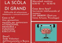 “La scola di grand” è una nuova iniziativa dell’associazione Volontari dell’Annunziata