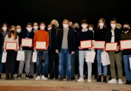 I premiati della scuola secondaria di primo gardo