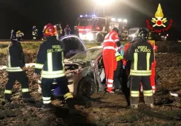 Un intervento per un incidente stradale