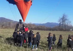 Una lezione improvvisata all'aria aperta