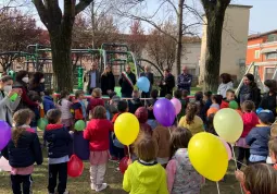 Inaugurazione della nuova area-giochi del parco della Resistenza