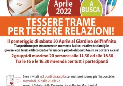 Sabato 30 aprile nel Giardino dell’Infinito un originale appuntamento per le famiglie organizzato nell'ambito del progetto “Il cerchio allargato”