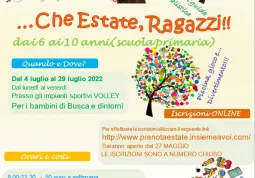  Estate-Ragazzi: le iscrizioni dal 27 maggio