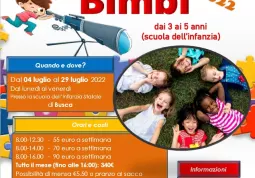   Estate-Bimbi: le iscrizioni dal 27 maggio