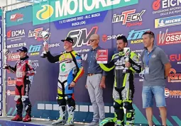 Le premiazioni al Kart Palnet degli Internazionali d’Italia di Supermoto