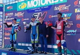 Le premiazioni al Kart Palnet degli Internazionali d’Italia di Supermoto